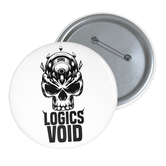 Logics Void Pin Button (White)