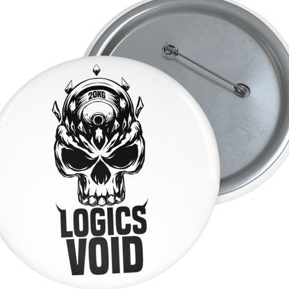 Logics Void Pin Button (White)